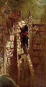 Carl Spitzweg The Bookworm, oil on canvas